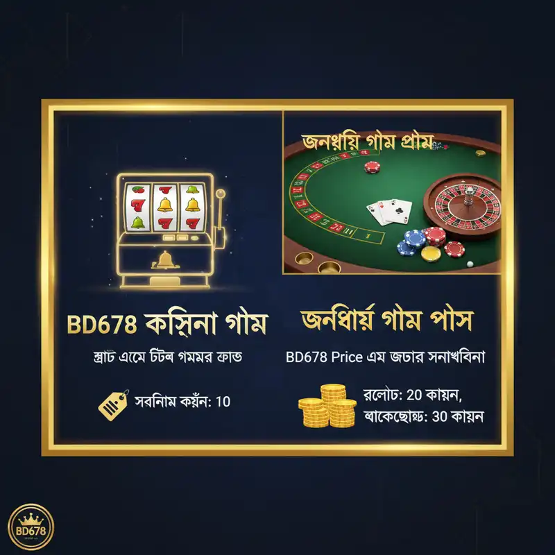 bd678 ক্যাসিনো গেম প্রাইস এবং স্লট গেম লিস্ট